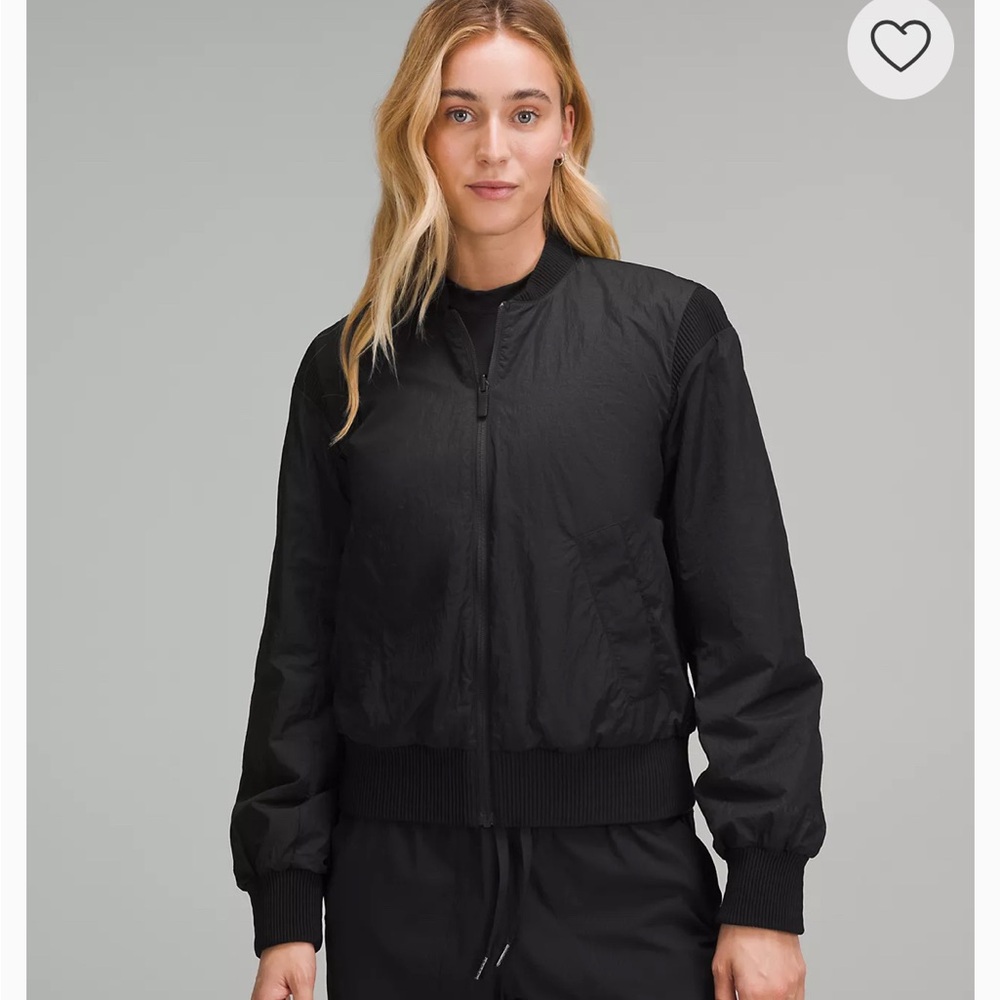 lululemon athletica Black Bomber Jacket